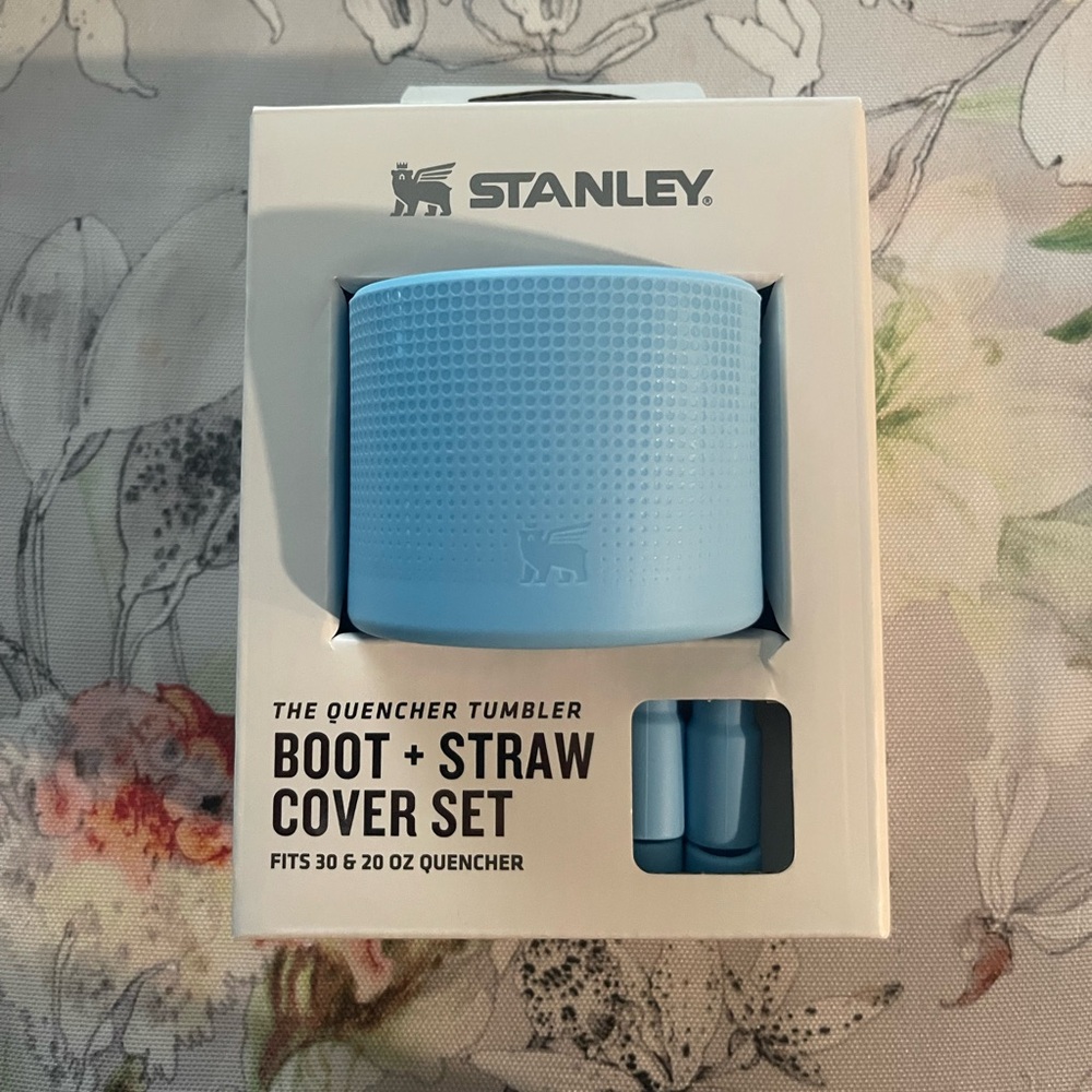 Stanley Tumbler Boot and Straw Cover Set - Light Blue